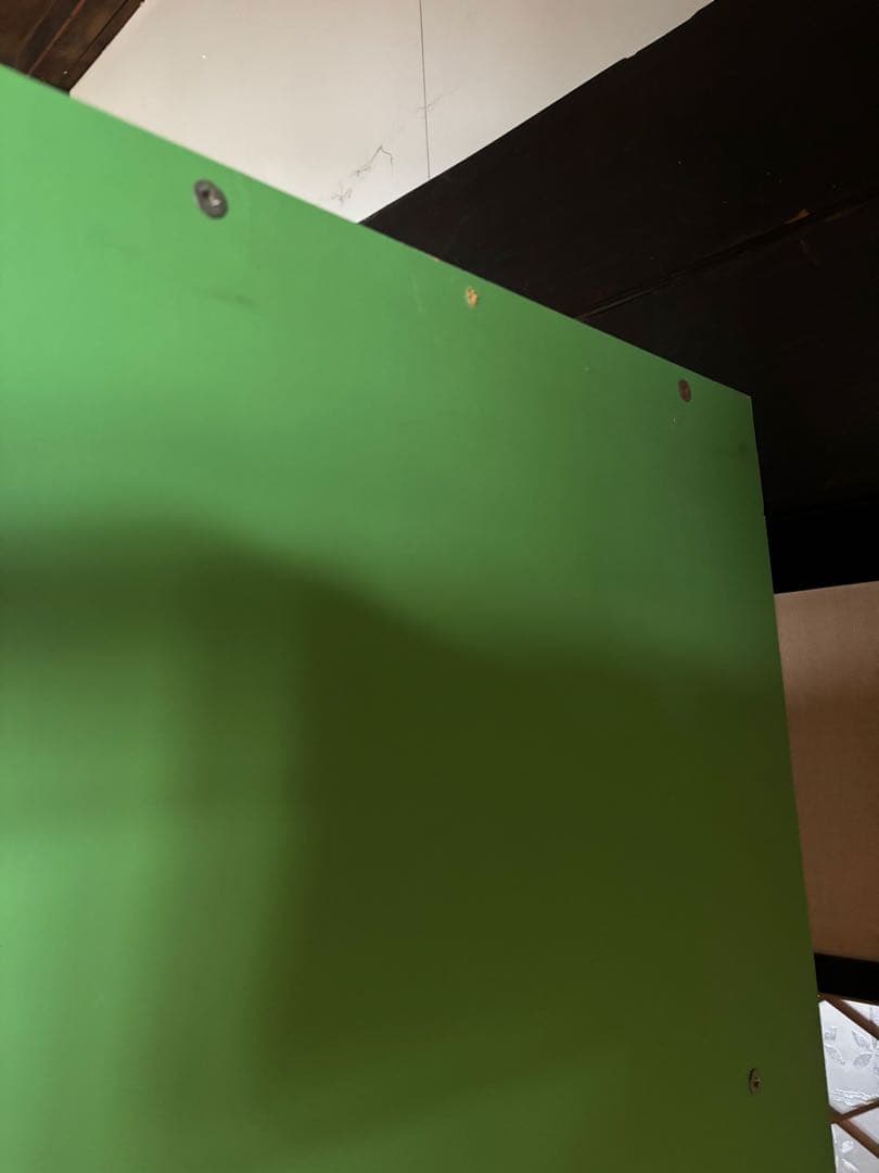 最終処分セール 昭和レトロポップ 5段木製ラック ヴィンテージ グリーンホワイト