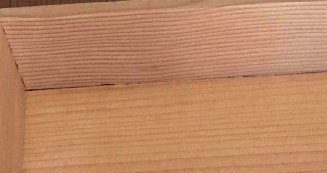 蓋付き◯大きな木箱　約37cm角◯木製古道具　収納　寿司箱　和菓子　折箱　香箱