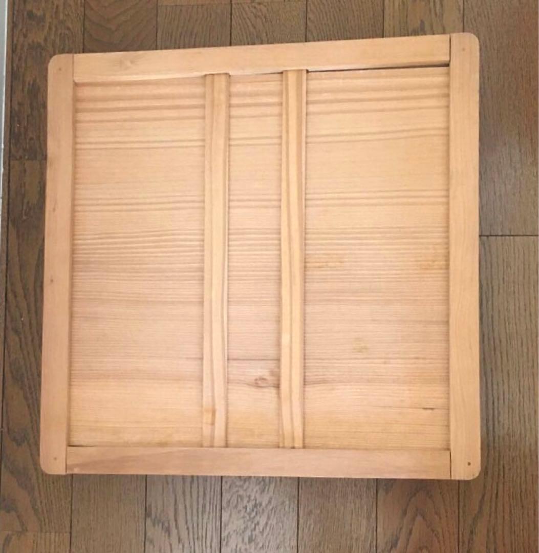 蓋付き◯大きな木箱　約37cm角◯木製古道具　収納　寿司箱　和菓子　折箱　香箱