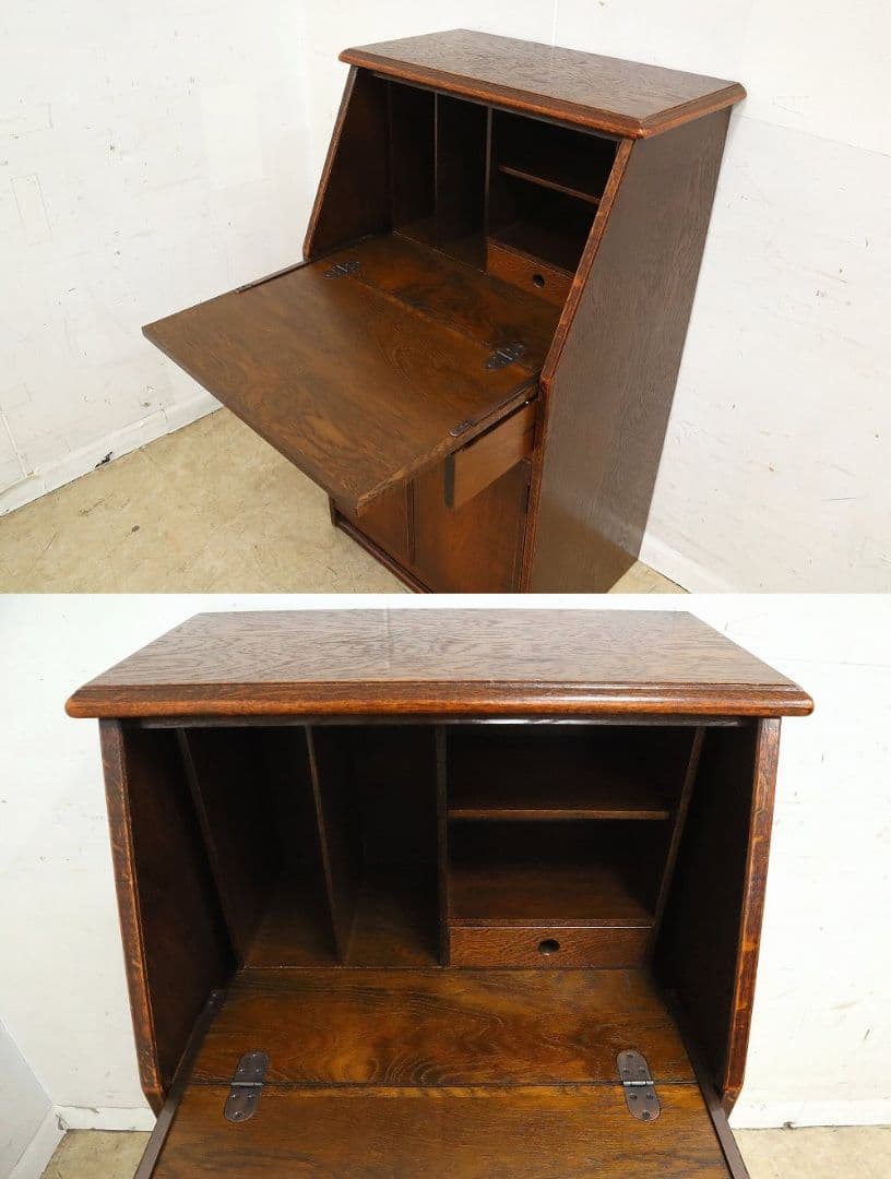 高級 三越家具【ブルージュ】ライティングビューローデスク・机・オーク材