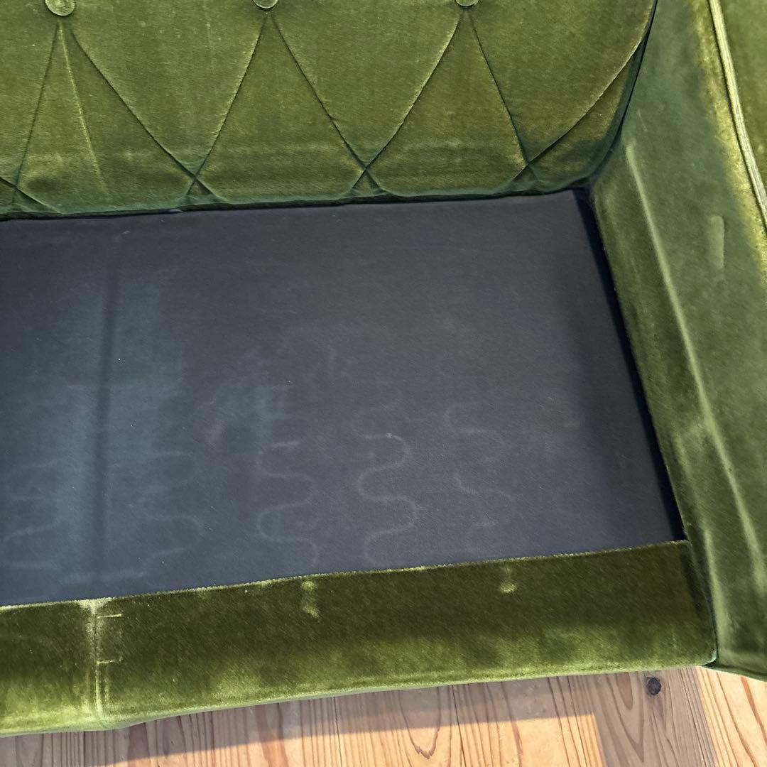 カリモク60⭐︎ロビーチェア2シーター⭐︎モケットグリーン