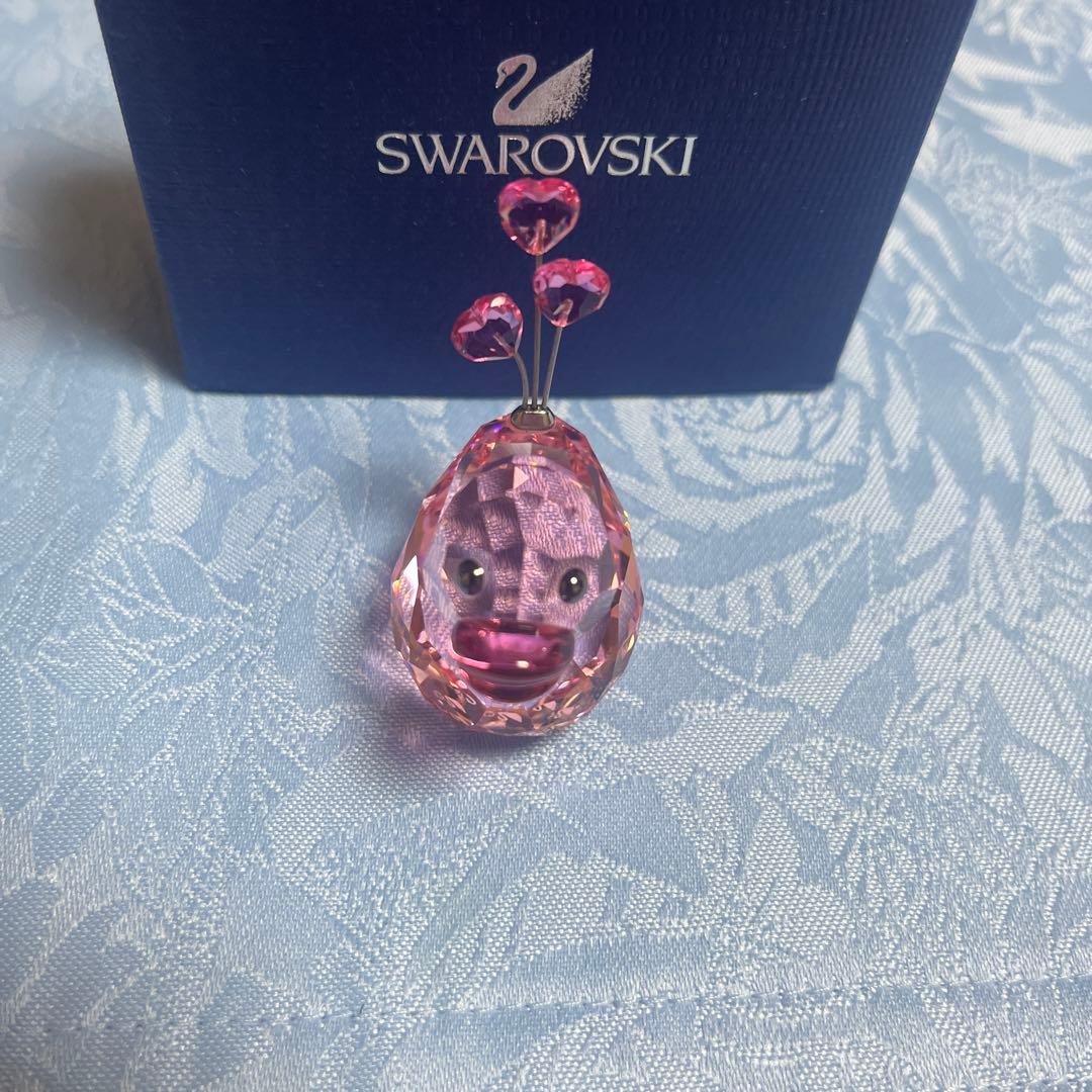 Swarovski ♡ ピンククリスタル アヒルの置物