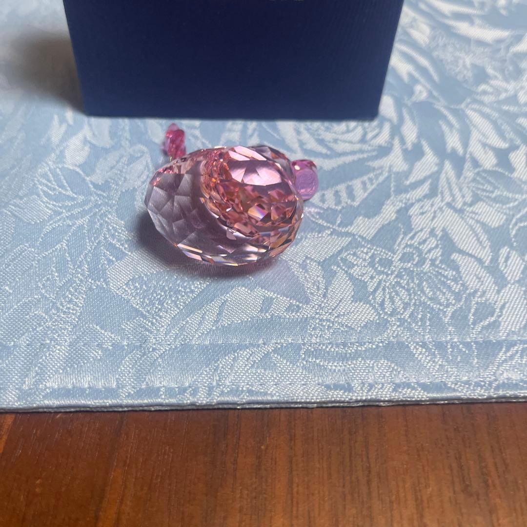 Swarovski ♡ ピンククリスタル アヒルの置物