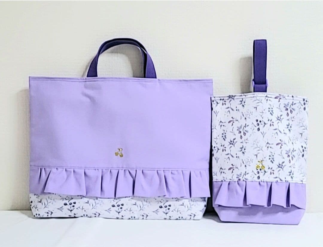 みー様☆専用93.入園入学セット女の子　パープル ベリーガーデン5点セット