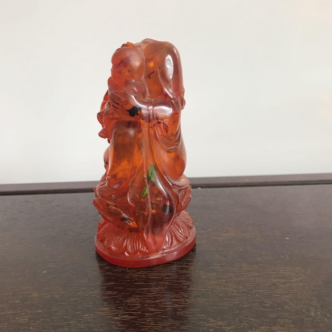希少品　仏教美術　中国美術　骨董品　中国古玩　古美術　琥珀　難あり