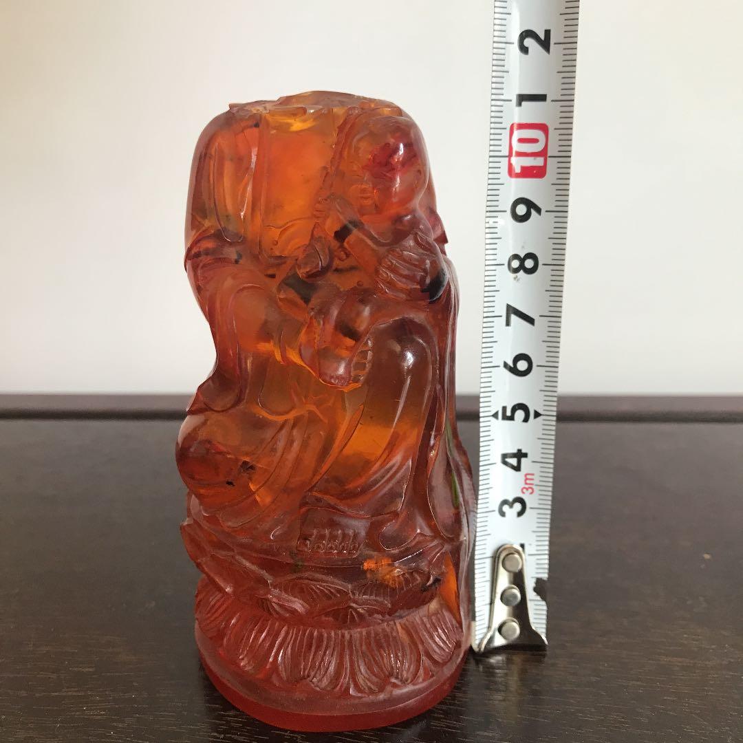希少品　仏教美術　中国美術　骨董品　中国古玩　古美術　琥珀　難あり