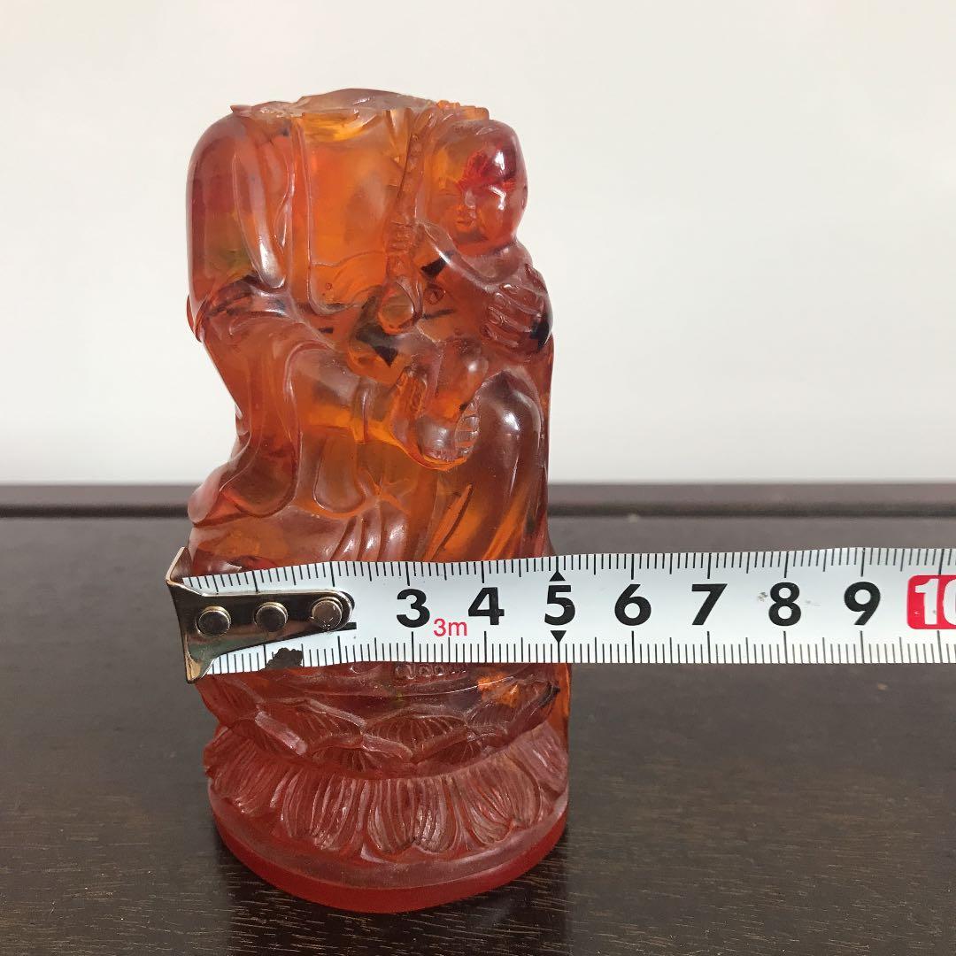 希少品　仏教美術　中国美術　骨董品　中国古玩　古美術　琥珀　難あり