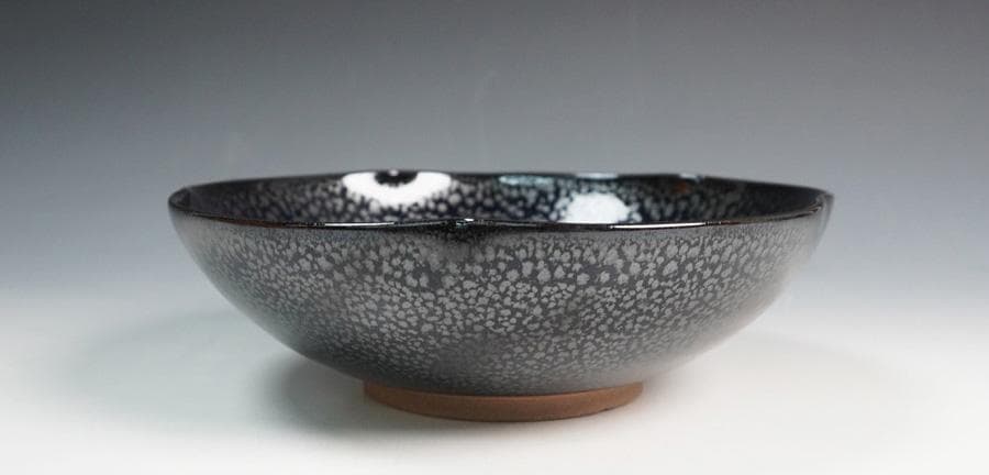 鎌田幸二 油滴輪花鉢