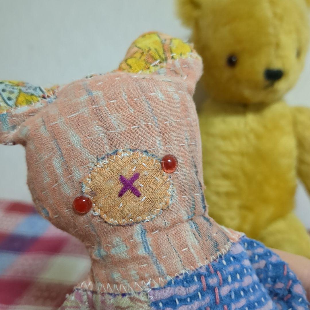 タイムSALE4日まで400円引き　テディベア　1体　ラリーキルトぬいぐるみ1体