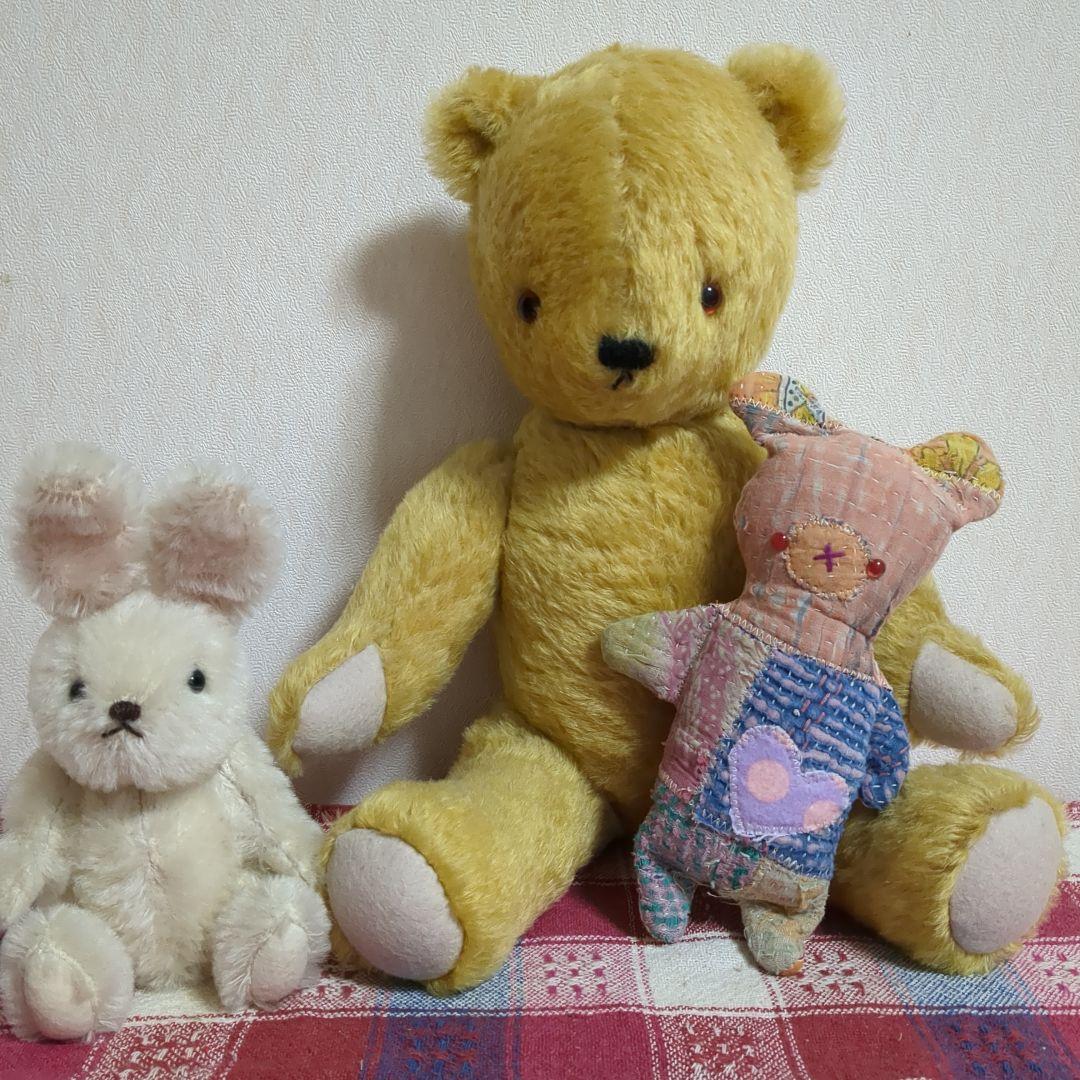 タイムSALE4日まで400円引き　テディベア　1体　ラリーキルトぬいぐるみ1体