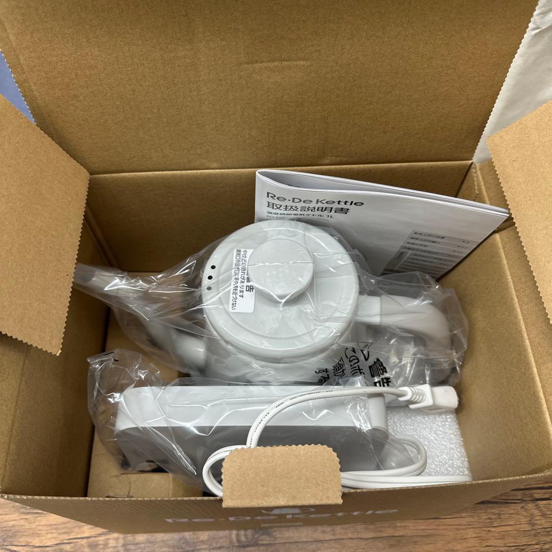 【新品】RE・DE Kettle リデケトル ホワイト 1L