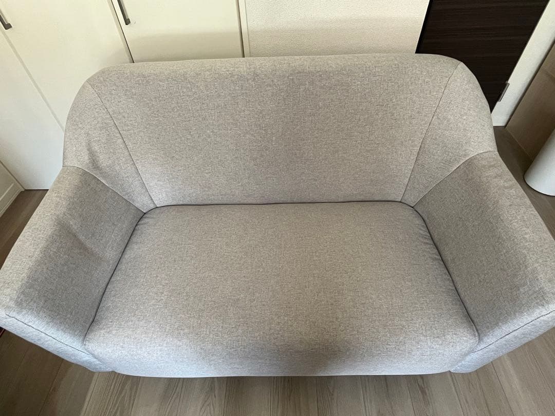 ビーカンパニー B-COMPANY Rソファ チャコール　2人掛け