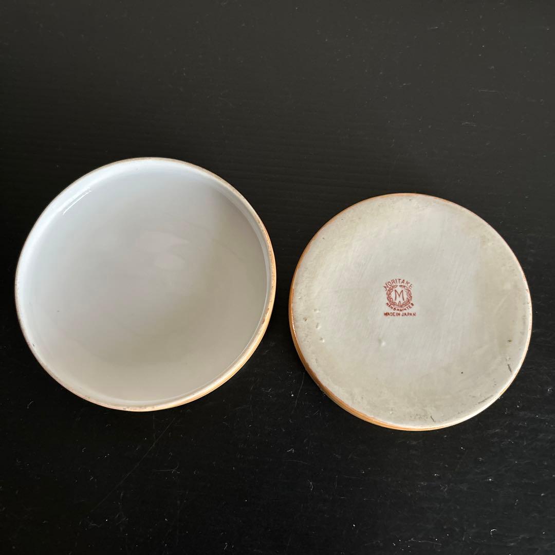 オールドノリタケ　アールデコレディ　 ラスター彩　パフケース