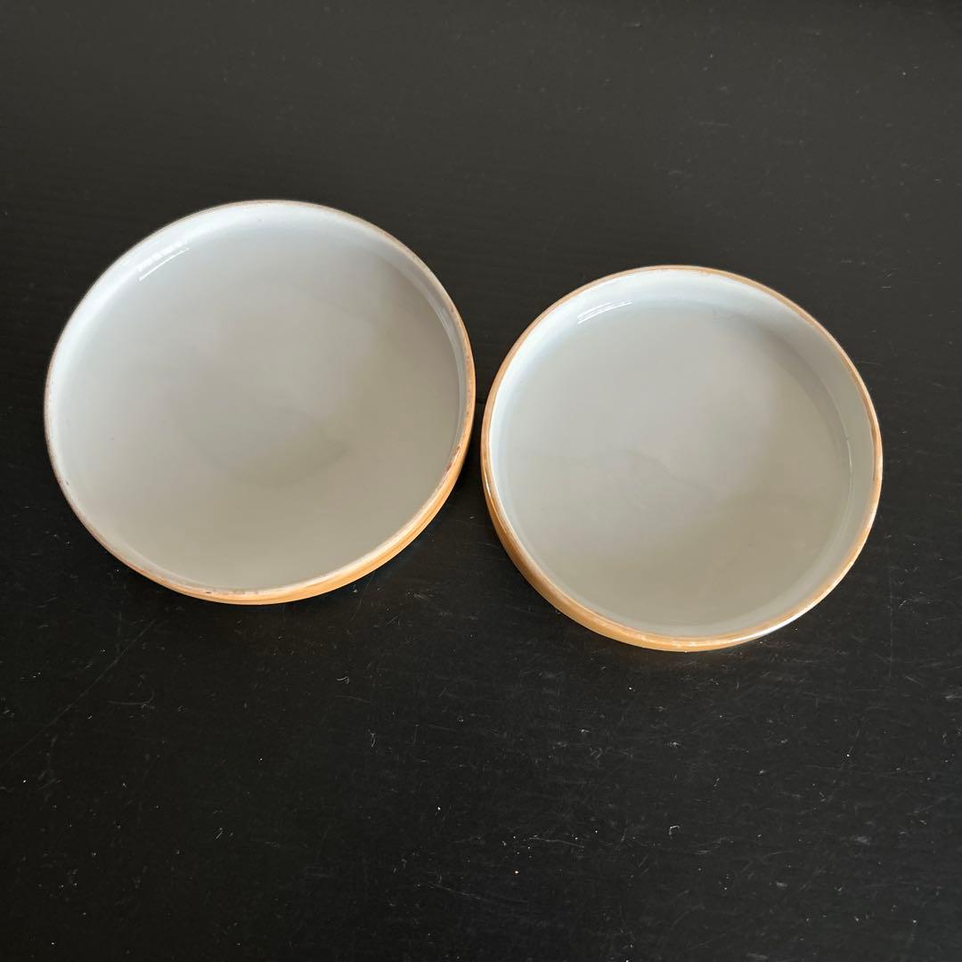 オールドノリタケ　アールデコレディ　 ラスター彩　パフケース