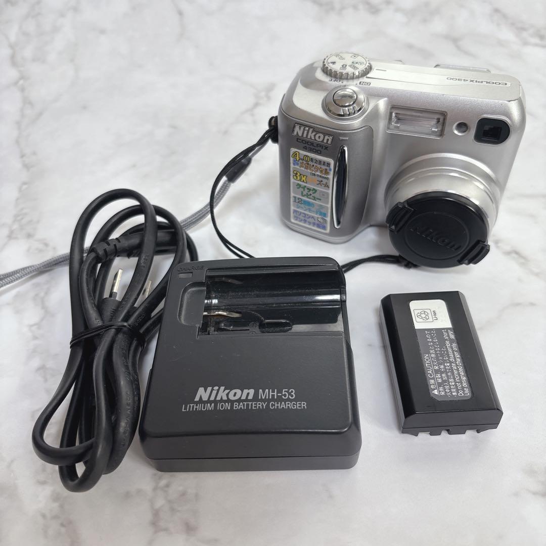 【動作確認済】ニコンCOOLPIX4300 デジタルカメラ オールドコンデジ