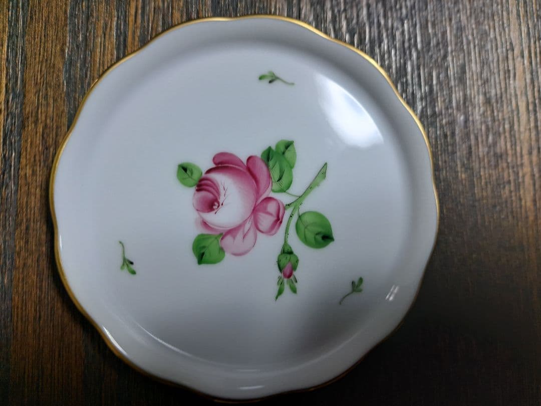 新品　Herend　花柄陶磁器皿5枚セット