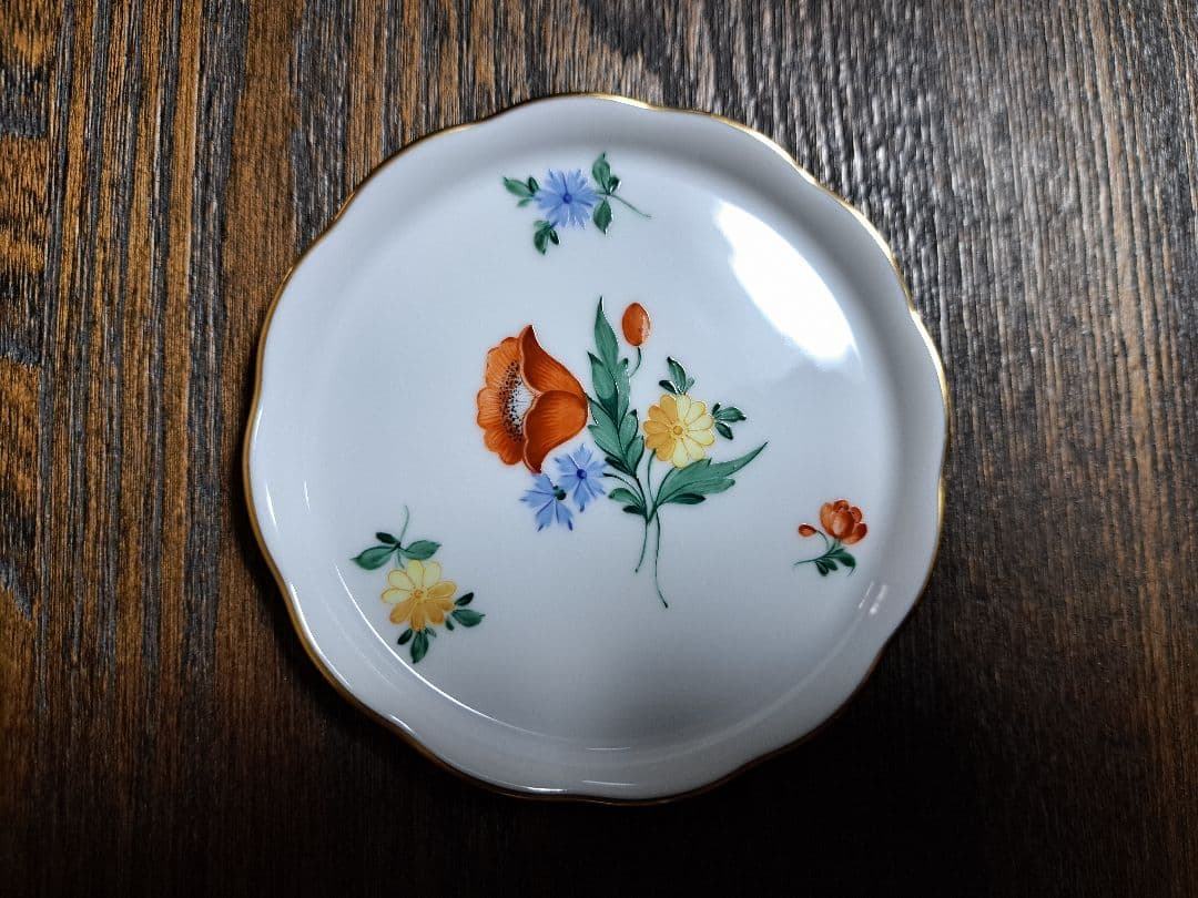 新品　Herend　花柄陶磁器皿5枚セット