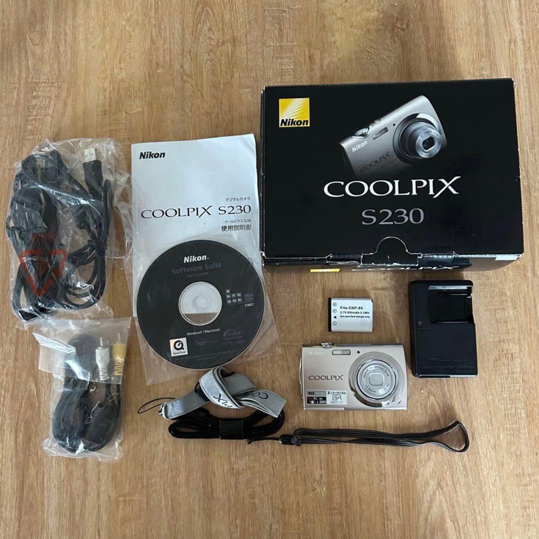 Nikon COOLPIX S230 コンデジ 平成レトロ 箱付き