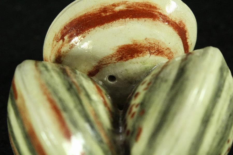 茶道具 三蛤 蓋置 共箱 雛祭り(K-LC868)