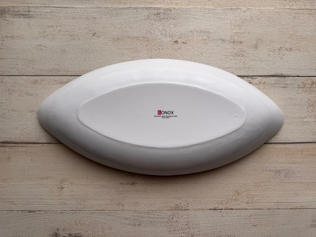 BONOX ボノックス ホワイトリーフ型大皿 6枚セット