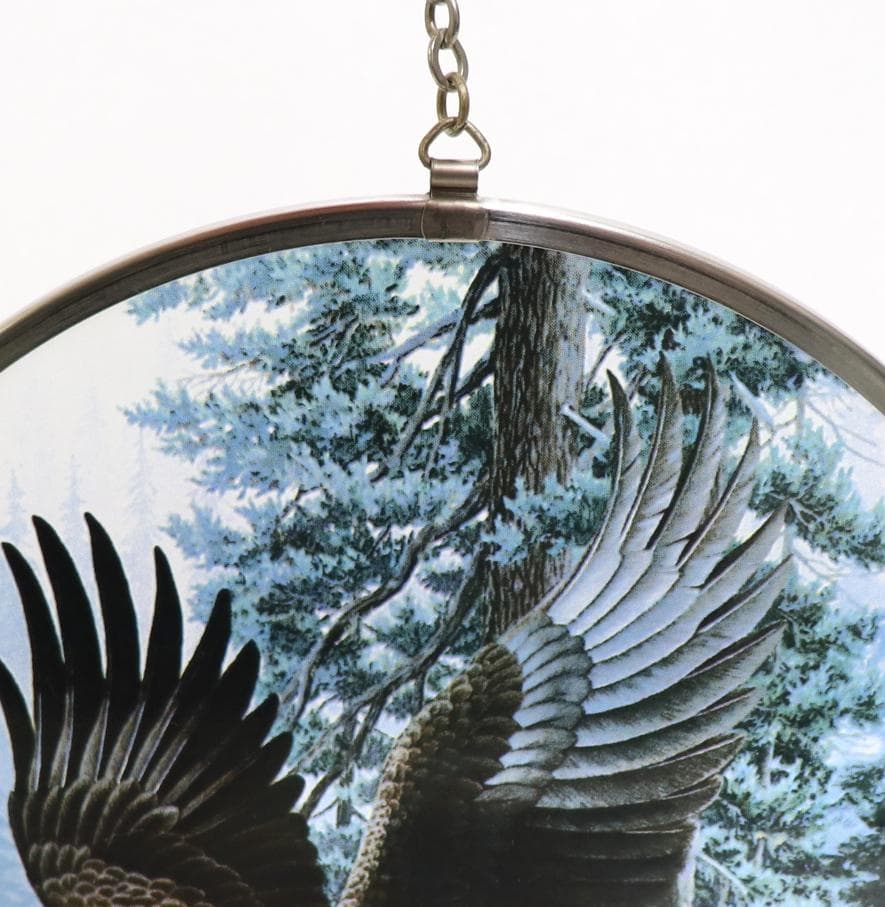 マイケル・バートレット ヴィンテージ ステンドグラス ハクトウワシ イーグル