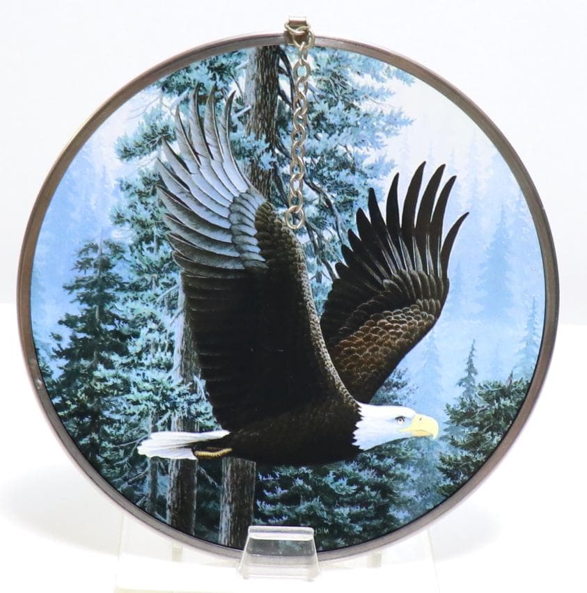 マイケル・バートレット ヴィンテージ ステンドグラス ハクトウワシ イーグル