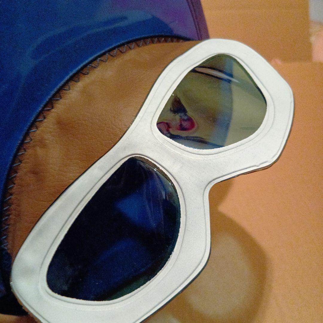 新品　マシンマン キャップ 青　バッジ付き　色メガネ付き　デッドストック特撮戦隊