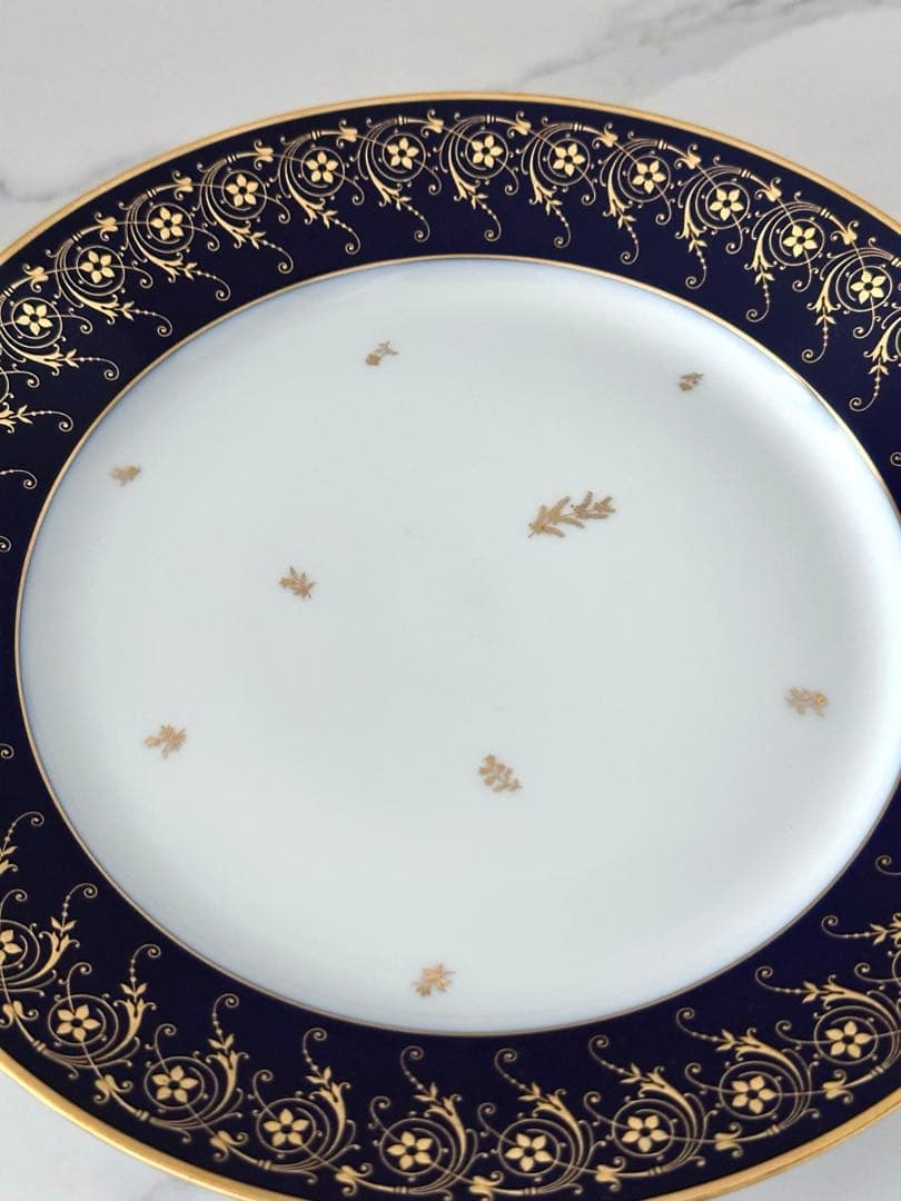 未使用　セーブル　SEVRES 箱付き　ファットブルー　ディナー皿　1976年