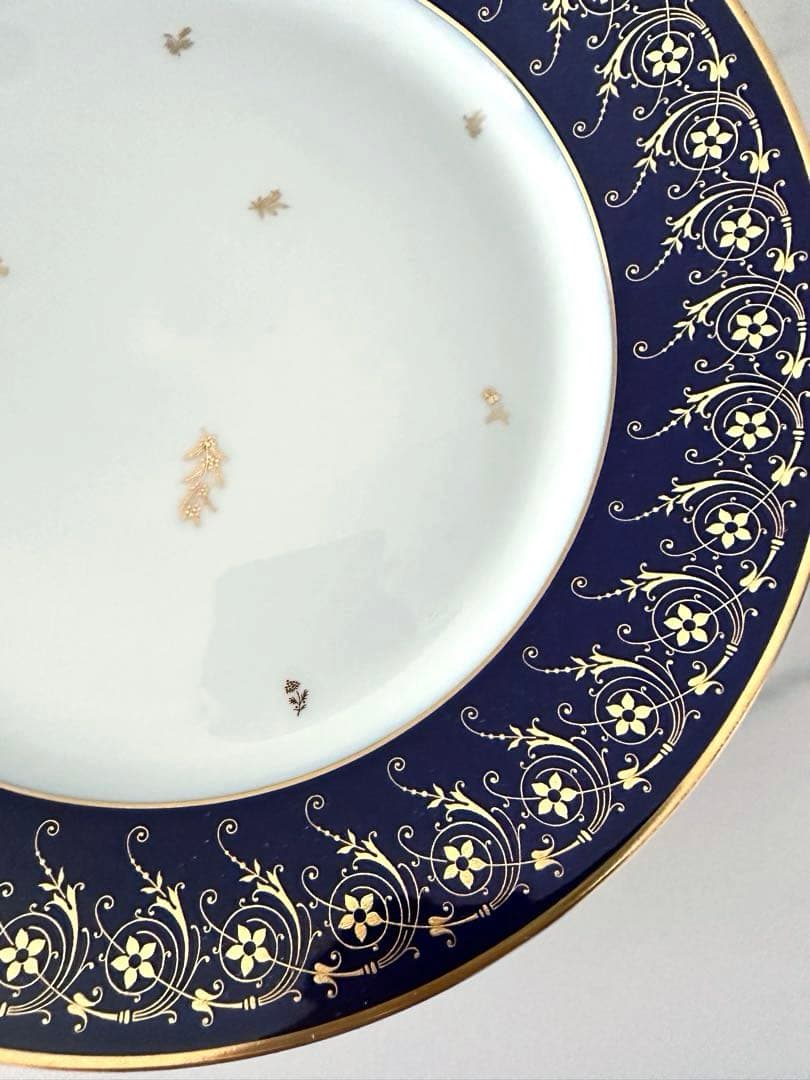 未使用　セーブル　SEVRES 箱付き　ファットブルー　ディナー皿　1976年