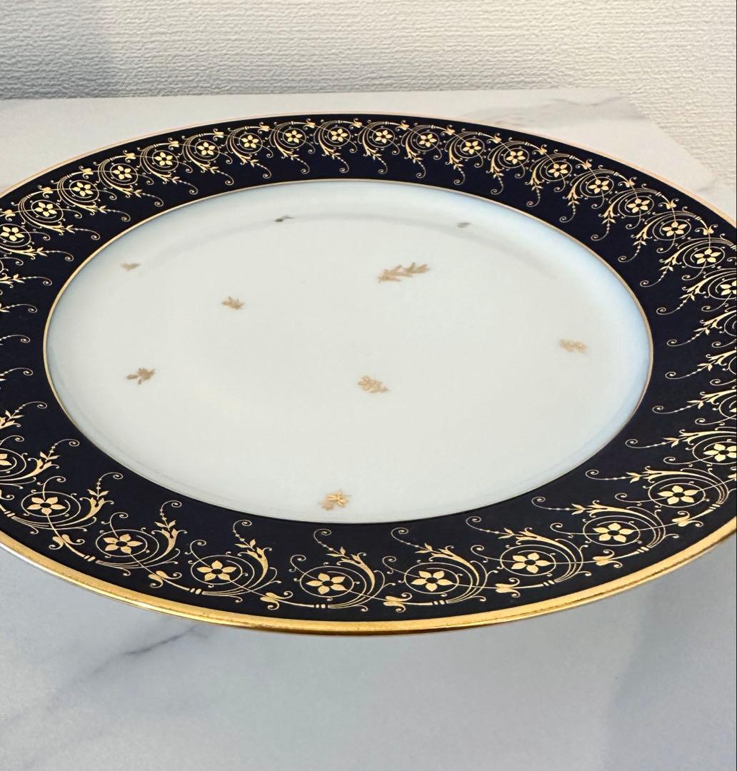 未使用　セーブル　SEVRES 箱付き　ファットブルー　ディナー皿　1976年