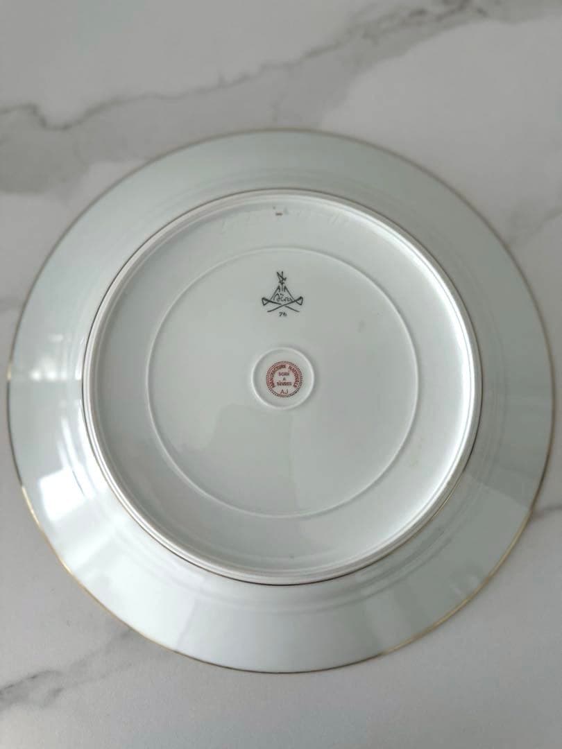 未使用　セーブル　SEVRES 箱付き　ファットブルー　ディナー皿　1976年