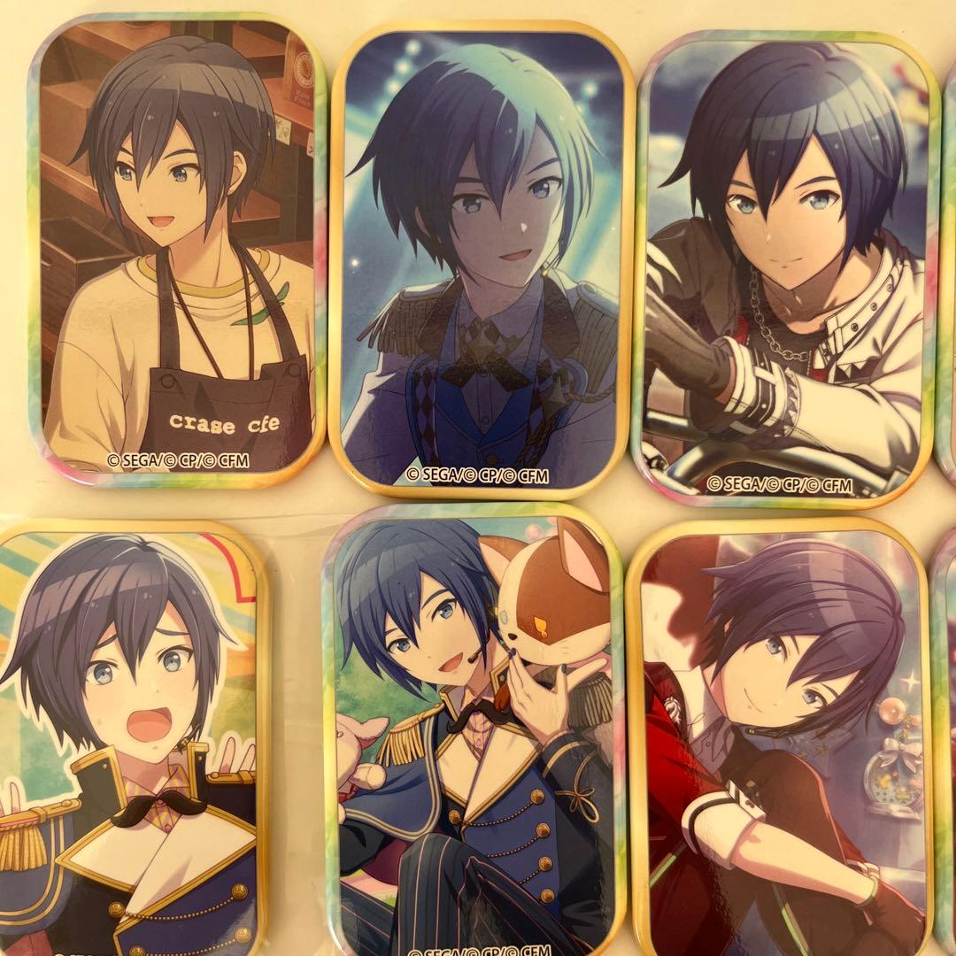 ①プロセカ　KAITO スクエア缶バッジ　カイト