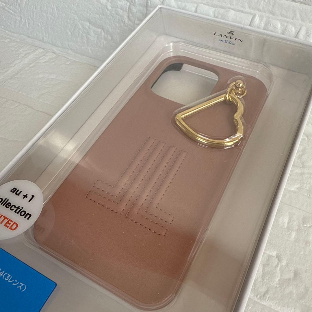 iPhone16Pro ランバンオンブルー ハードケースwithハートチャーム