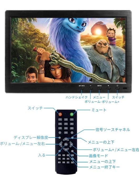 新品！10.1インチモニター液晶小型モニター1280X800 IPS 全視野