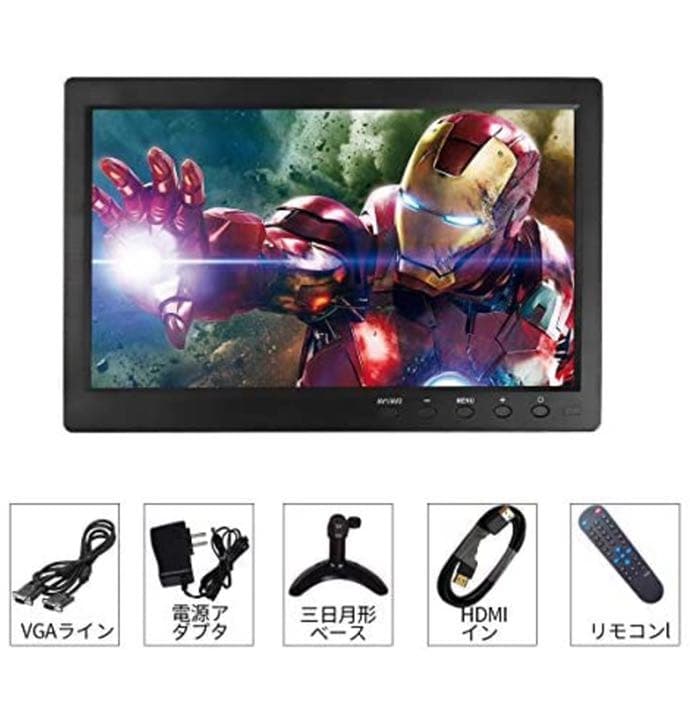 新品！10.1インチモニター液晶小型モニター1280X800 IPS 全視野