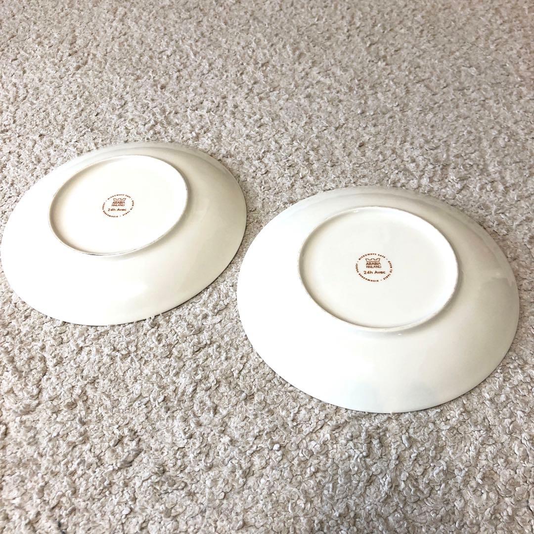 アラビア　Arabia 24h avec アベック　プレート 2枚 廃盤　皿