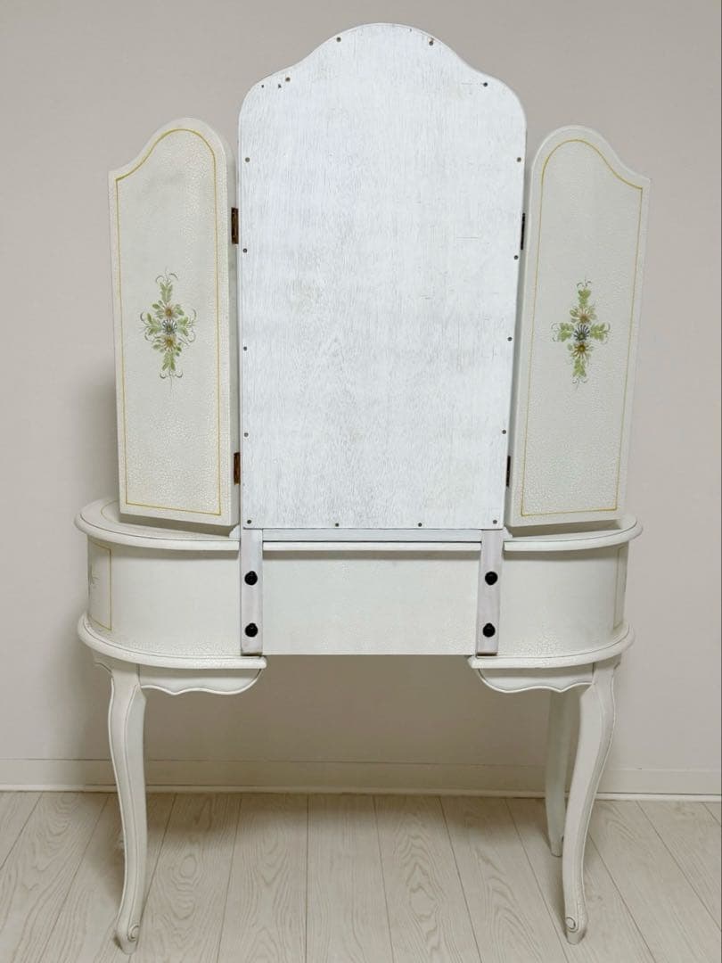 ロココ調 アンティークフレンチ ハンドペイントドレッサー 化粧台