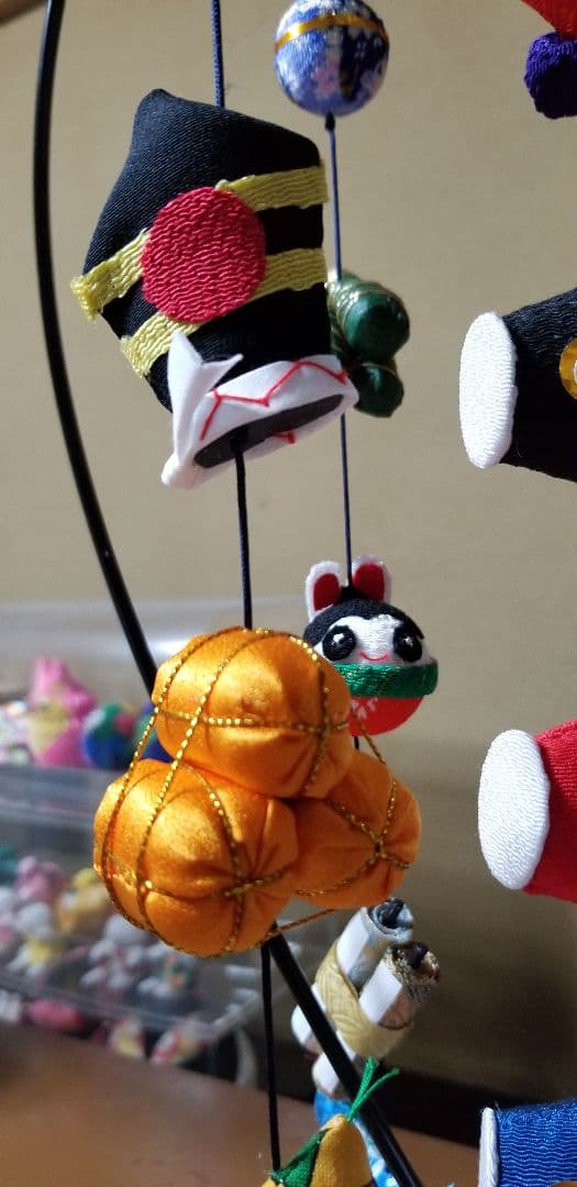 端午の節句つるし飾り(青、緑)