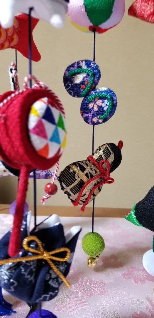 端午の節句つるし飾り(青、緑)