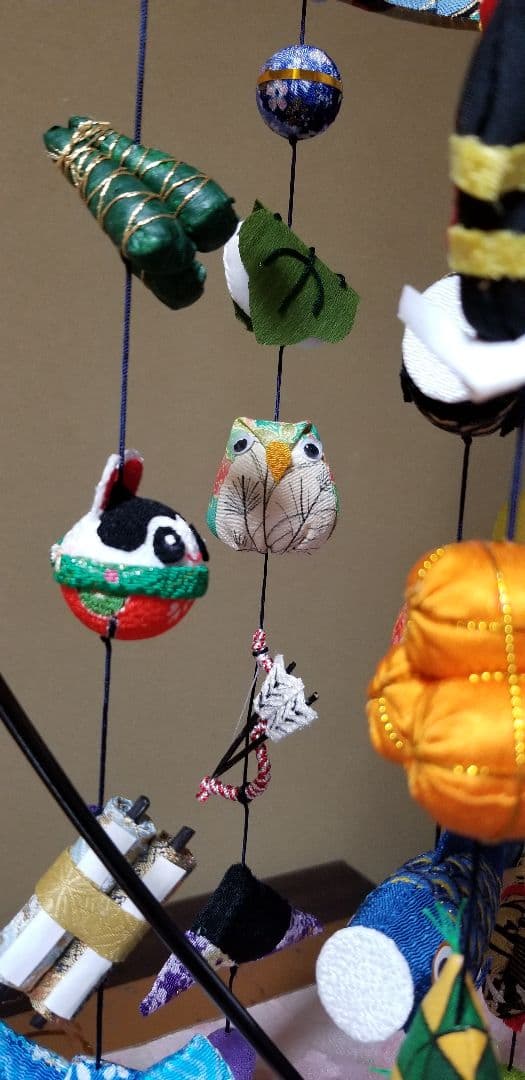 端午の節句つるし飾り(青、緑)