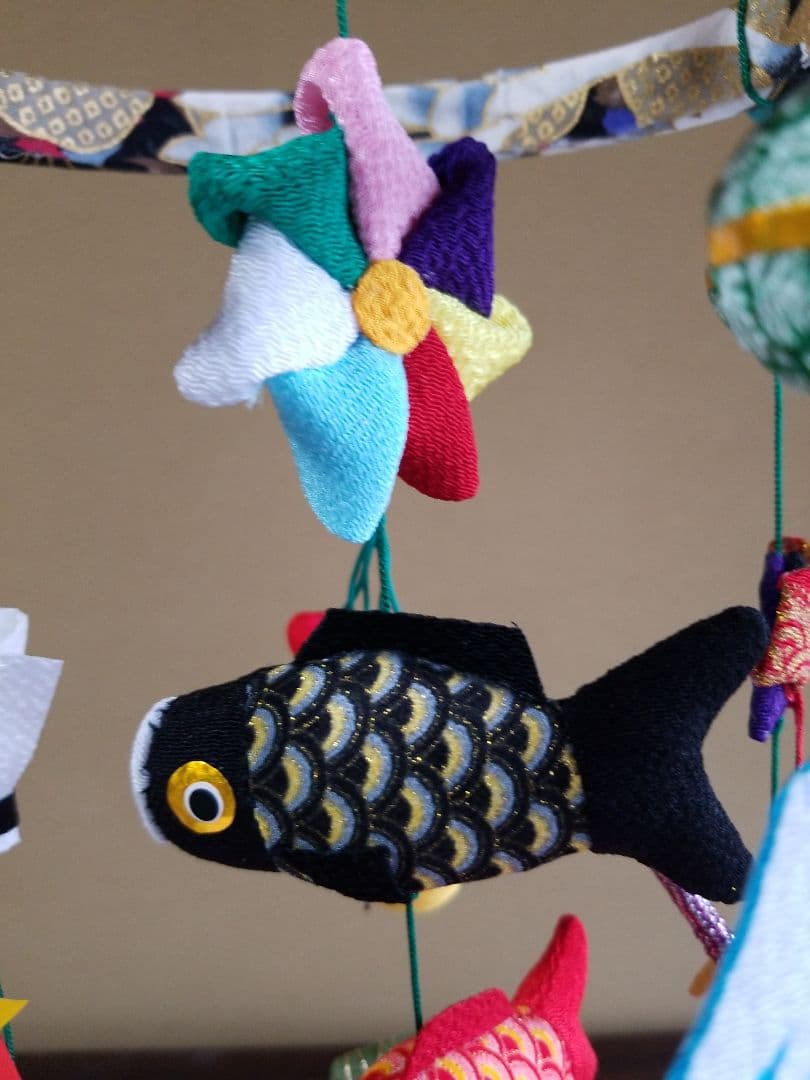 端午の節句つるし飾り(青、緑)