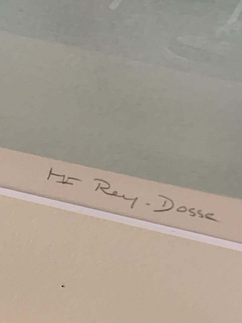 「X7323」マリー・フランス・レイドス リトグラフ「白いライラックと牡丹とバラ