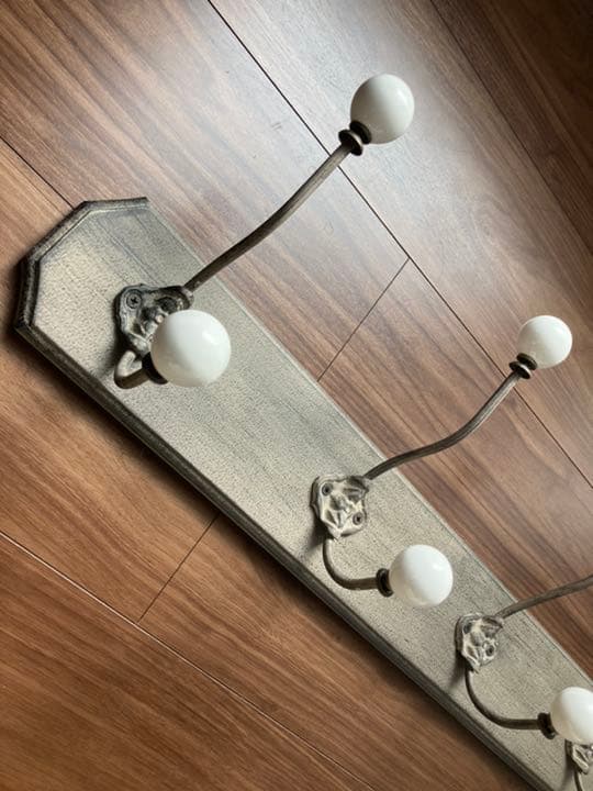 シャビー　アンティーク調　コートフック　ウォールフック