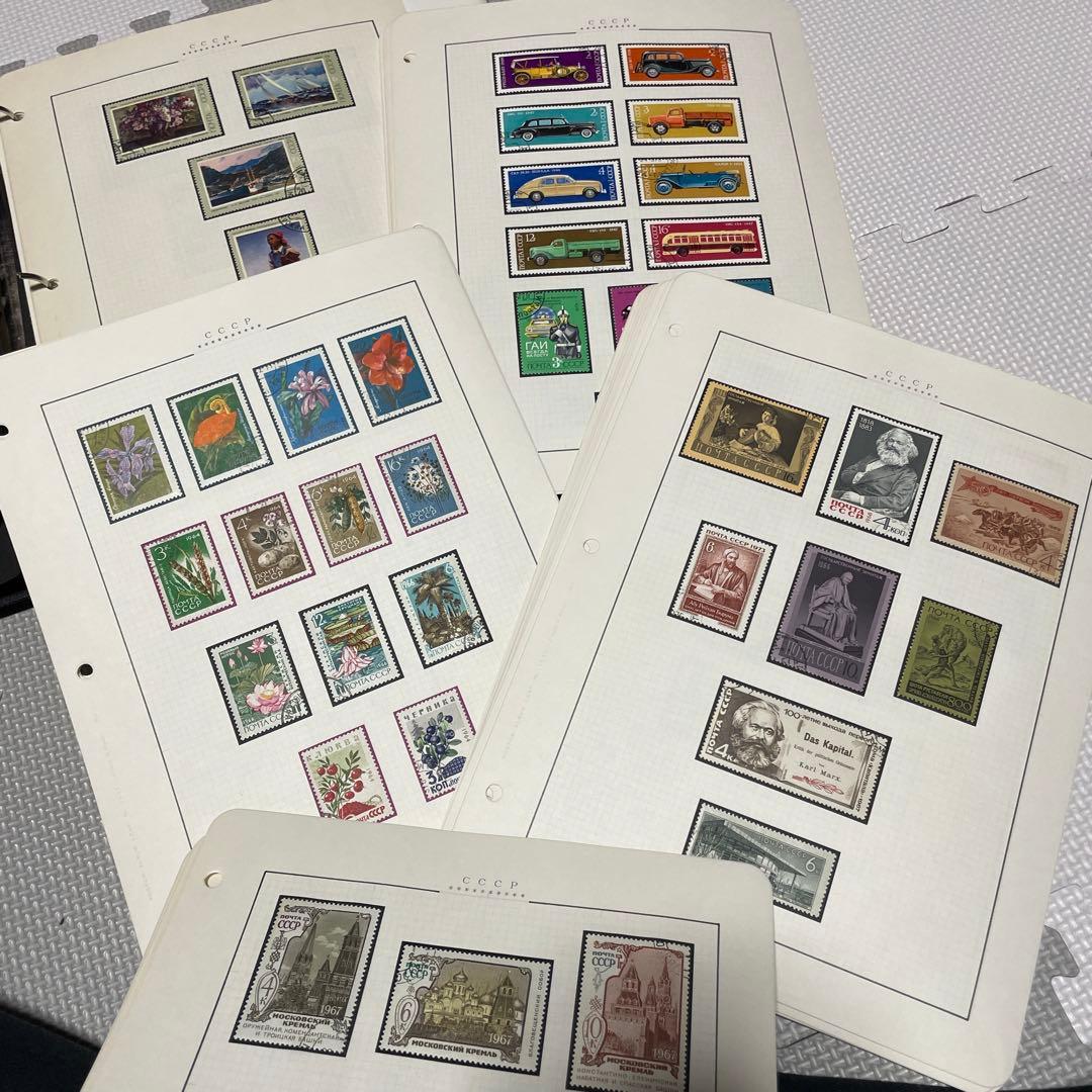 200ページ 切手コレクション レトロ ビンテージ ソ連 海外切手 Vostok