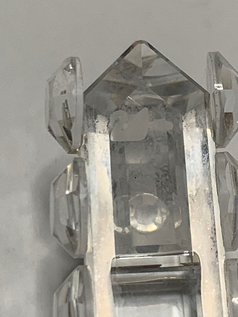 スワロフスキー製のクリスタルオブジェ「ミニトレインセット」