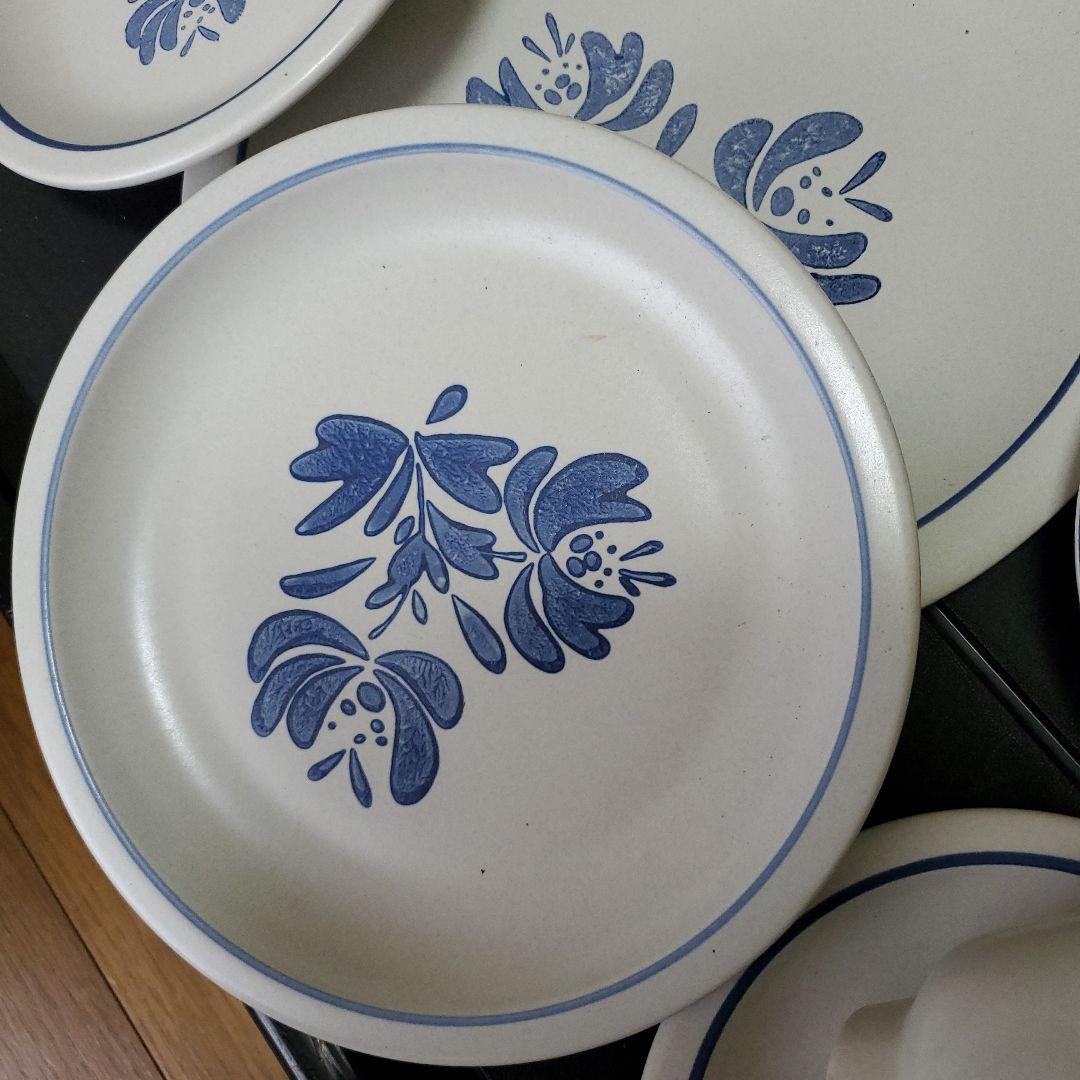青い花柄の食器PFALTZGRAFF 6点セット