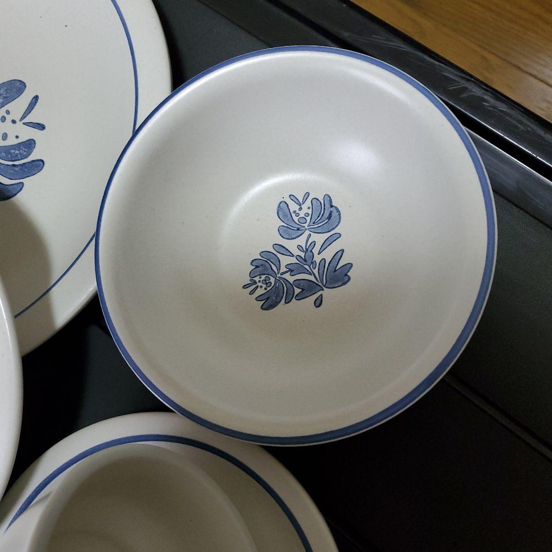 青い花柄の食器PFALTZGRAFF 6点セット