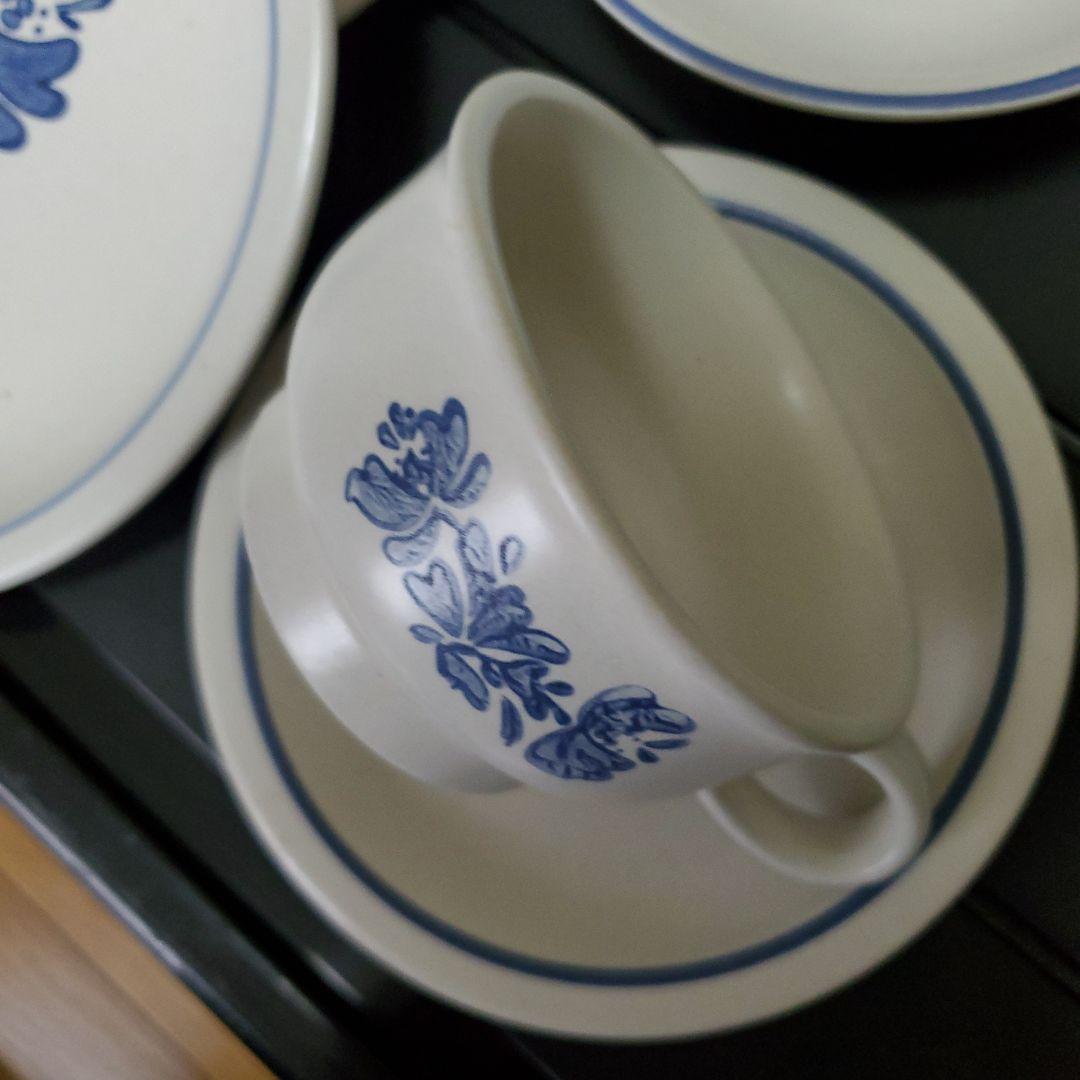 青い花柄の食器PFALTZGRAFF 6点セット