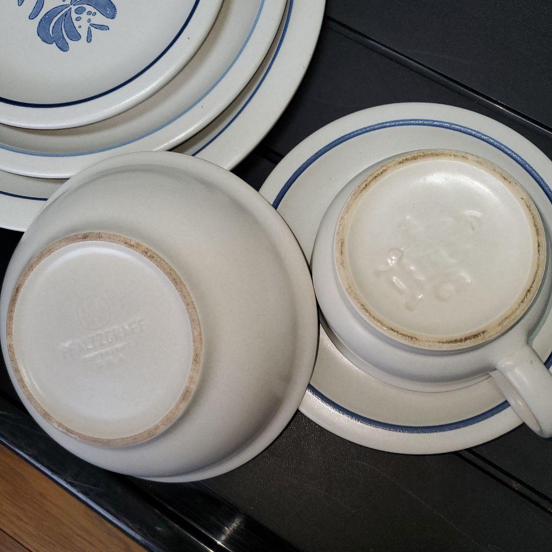 青い花柄の食器PFALTZGRAFF 6点セット