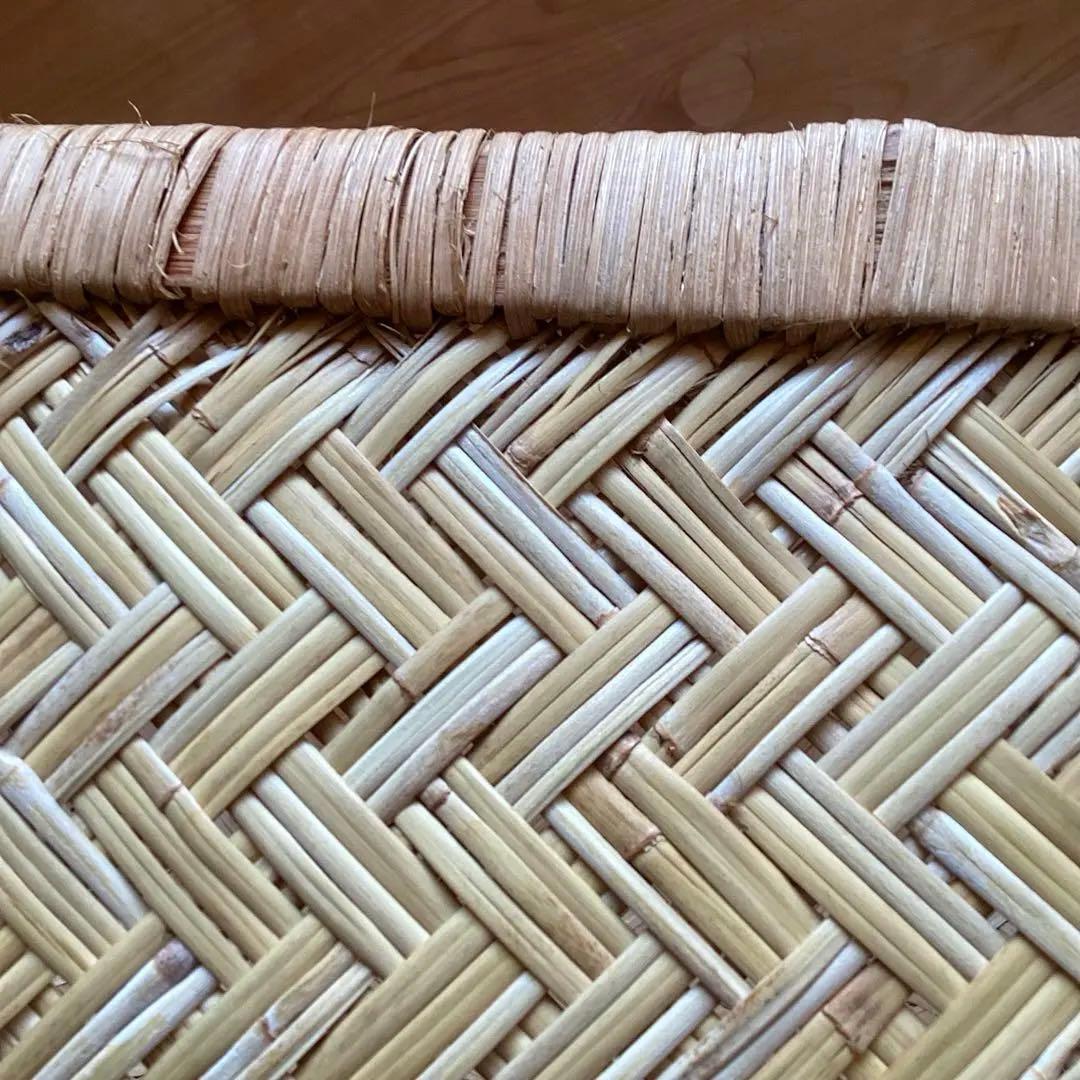 竹行李　鳥越の竹細工　すず竹　約40cm×60cm 高さ24cm